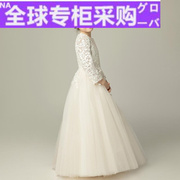 日本儿童礼服公主裙蓬蓬纱花童婚礼演出服女童小女孩主持人晚
