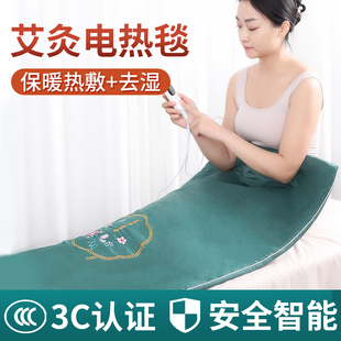 电加热艾绒热敷毯单人坐床垫褥子艾草包艾灸理疗袋全身家用电热毯