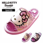凯蒂猫_hellokitty~日本三丽鸥凯蒂猫按摩鞋(蝴蝶结，)-粉白黑