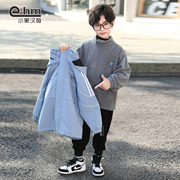 小象汉姆童装男童冲锋衣，两件套儿童棉衣休闲外套，2022冬装韩版