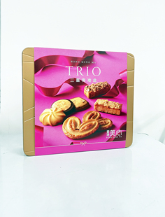 香港美心三重奏礼盒装曲奇饼干糕点进口零食，新年货(新年货)节日礼物食品