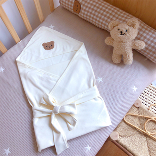 新生宝宝0一3个月婴儿包被春夏纯棉产房包单婴幼儿裹布盖毯襁褓巾