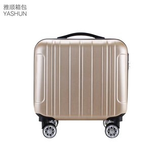 18寸儿童拉杆箱订制logo机构行李箱abs万向轮行旅箱发