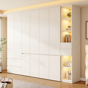 实木衣柜家用卧室分，段式简易组装衣橱，现代简约小户型出租房挂衣柜
