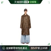 香港直邮Vetements 豹纹大衣 UE54CO120L