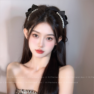 公主头抓夹女高级感2025新款蝴蝶结发夹边夹侧边刘海发饰夹子头饰