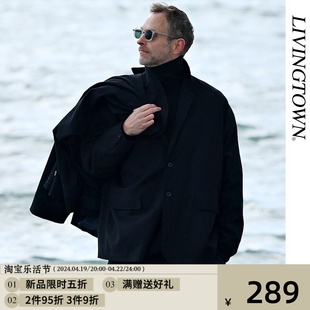 潮woo专属livingtowncluel杂志，别注款宽松西服通勤西装夹克