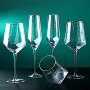北欧红酒杯高脚杯套装水晶玻璃家用一对创意个性葡萄酒香槟杯ins