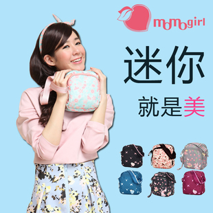 momogirl运动包女韩版小挎包帆布，斜挎单肩包包，休闲卡拉羊小包布包