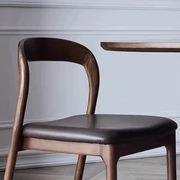 餐桌实木组合北欧风格简约家用餐厅椅子，靠背椅书房白蜡小户型舒适