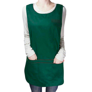 墨绿色马甲围裙工作服定制印logo韩版无袖罩衣，康唯美(康唯美)下单专拍