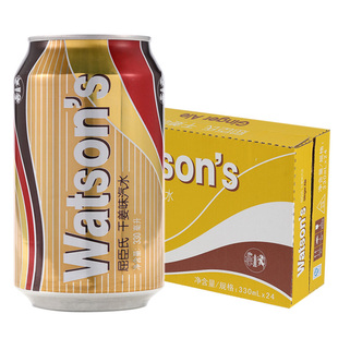 新货屈臣氏干姜水 Watsons听装干姜水 330ML*24瓶整箱罐装