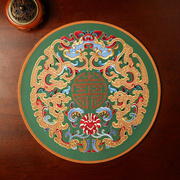 茶桌垫布中式刺绣餐垫布艺高级感餐桌垫杯垫隔热垫花瓶垫烟灰缸垫