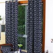 成品定制现代简约中国风田园，窗帘乌镇蓝印花布中式客厅卧室布料