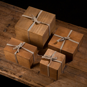 复古木质礼盒日式桐木包装盒，茶杯茶壶陶瓷花瓶盒空盒木盒定制