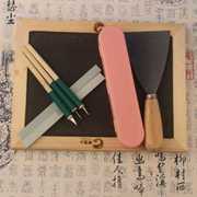 中国特色工艺品剪纸工具艺人手工刻专业刻纸，草木灰蜡板套装