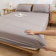 纯棉床笠款床单单件全棉床罩套床垫，保护套防滑固定包裹式纯色被单