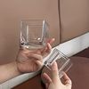 创意正方形玻璃杯家用水杯子小茶杯，咖啡杯冷饮杯，ins简约透明杯