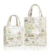 英国pvc手提袋大容量单肩包字母地图环保防水购物袋印花手拎包包