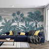 ting热带雨林风景墙画北欧式客厅美式复古墙纸无缝壁画定制