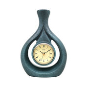 座钟客厅现代家用钟表插花瓶摆件网红时尚北欧式台式时钟创意台钟