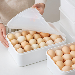 抗菌冰箱鸡蛋收纳盒装鸡蛋的大容量保鲜盒食品级专用储藏盒子MRUN