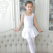 韩国进口儿童舞蹈练功服女孩幼儿园宝宝少儿演出芭蕾跳舞纱裙