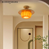 南瓜吸顶灯高级美式复古田园风简约过道，灯创意个性家用走廊玄关灯