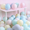 马卡龙色乳胶气球 10寸气球2.2克派对布置生日婚房装饰气球供