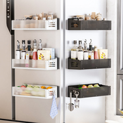磁吸冰箱置物架侧面收纳架多功能壁挂式厨房保鲜膜免家用储物挂架