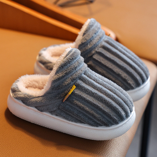 儿童棉拖鞋男女童秋冬季卡通室内毛绒婴幼儿包跟家居宝宝亲子棉鞋