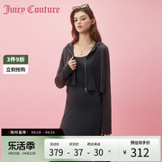 Juicy Couture橘滋2024早春日穿搭装印花针织连帽女式外套