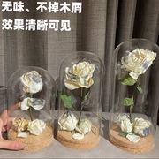 干花保存瓶软木塞收藏盒鲜景观展示摆件小王子玫瑰花束diy玻璃罩