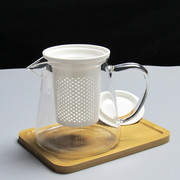 耐热耐高温玻璃过滤花茶壶单壶茶水，分离陶瓷芯内胆茶壶可烧煮中式