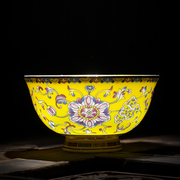 景德镇珐琅彩陶瓷碗中式家用骨瓷米饭碗面，碗小汤碗仿古餐具单碗