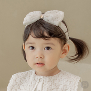 韩国进口女婴儿蝴蝶结发带春秋发箍1-2岁女宝宝发饰头饰公主发带
