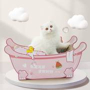 浴缸猫抓板猫窝猫用磨爪瓦楞纸猫沙发爪板玩具耐抓不掉屑猫咪用品