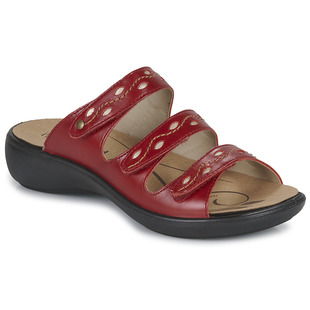 romika女鞋休闲坡跟凉鞋，露趾拖鞋沙滩鞋，红色夏季1676669400