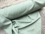 日本进口 薄荷绿朦胧渐变精纺毛料面料  西装 全羊毛呢设计师布料