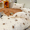 纯棉床单三件套儿童卡通1.2米1.5m床学生宿舍单人床上用品1.8套件