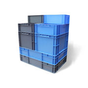 工业收纳箱长方形塑料周转箱，加厚龟箱eu物流箱，特大号收纳箱零件盒