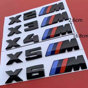 适用于宝马m侧标车标，x2x3x4x5x6改装x5m字标雷霆版，后尾标贴标标志