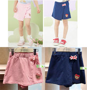 夏款女童假两件裙裤，短裤子i短裙