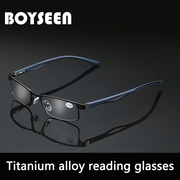 高档金属老年人眼镜舒适高清镜片，老花镜男女+100~+400度