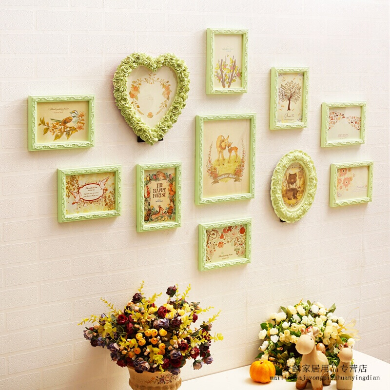 originality heart-shaped Photo wall Photo frame Wall combination a living room bedroom Restaurant Photo wall European style Grimm's Fairy Tale 1in the Home accessories , Photo/Photo Wall , Photo Wall category - from Buy2taobao.com to provide professional Taobao agent buy service