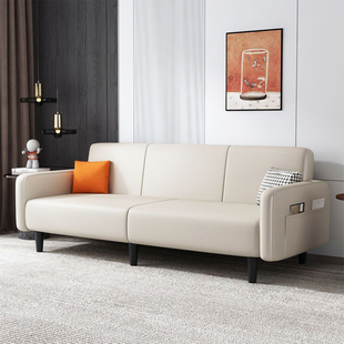 懒人布艺折叠沙发床免洗科技布三人(布三人)位出租房公寓北欧现代简约沙发