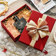 急速中式礼物盒方形礼盒红色结婚礼物包装盒大号生日口红