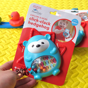 外贸原单宝宝手抓球，刺猬安全镜子婴儿，牙胶摇铃益智玩具0-1岁