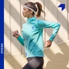 NEDAO内道能量方格防风动态保暖透气女款带帽跑步马拉松软壳外套