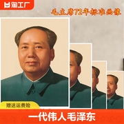 毛主席画像贴装饰客厅会议室，毛泽东墙壁画伟人头像，海报挂学校人物